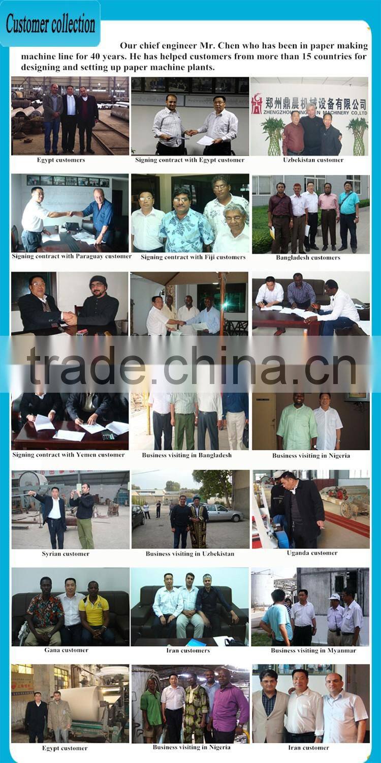 2016 new double cylinder double wire high quality 1092mm kraft & corrugating & liner paper machine for recycle carton paper