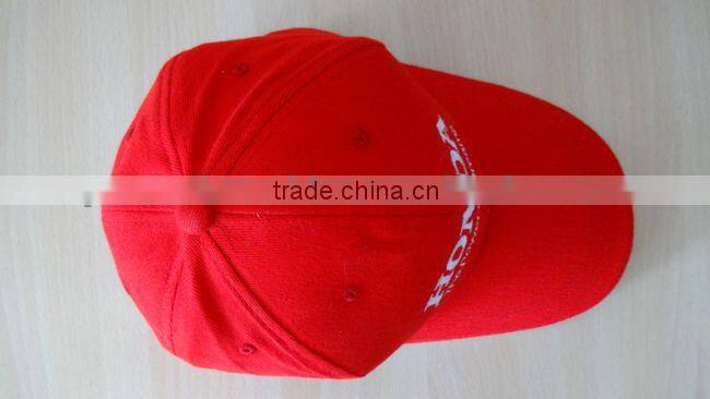 red brush cotton promotion cap for advertisment