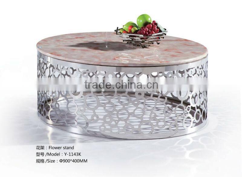 KTV modern table metal round tea table