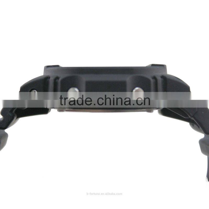 FT1185_PU Purple Color Dial LCD display Plastic digital rubber watches