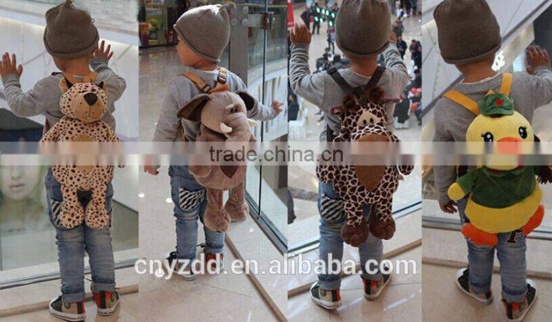 plush stuffed toy dog bag/animals plush bags