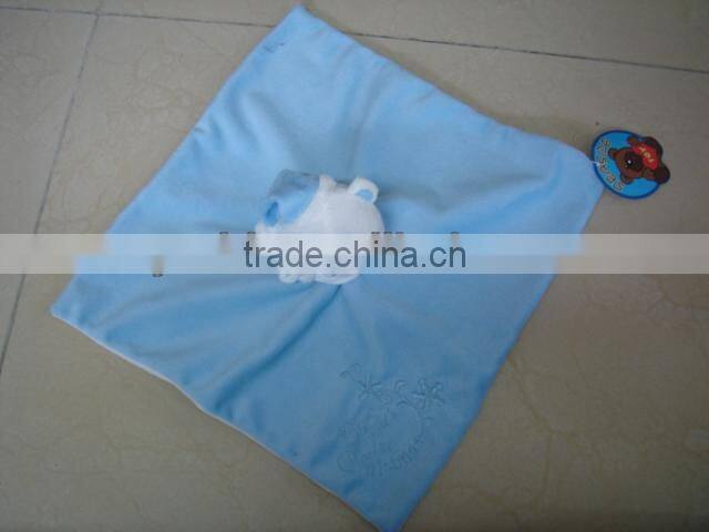 baby plush blanket/plush baby blanket/baby blanket with plush bear