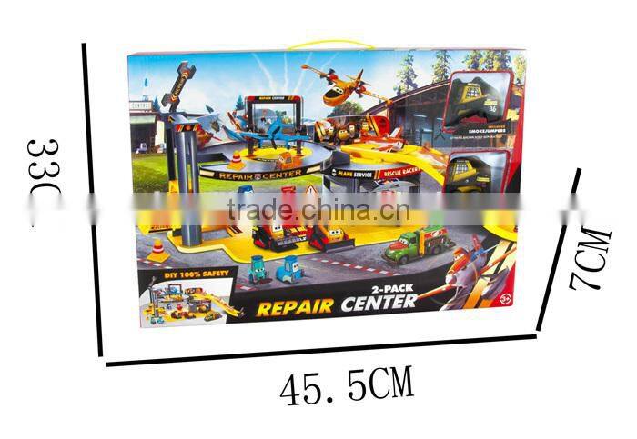 Child's Car Toy/ Parking Garage/ Fire Station Toy