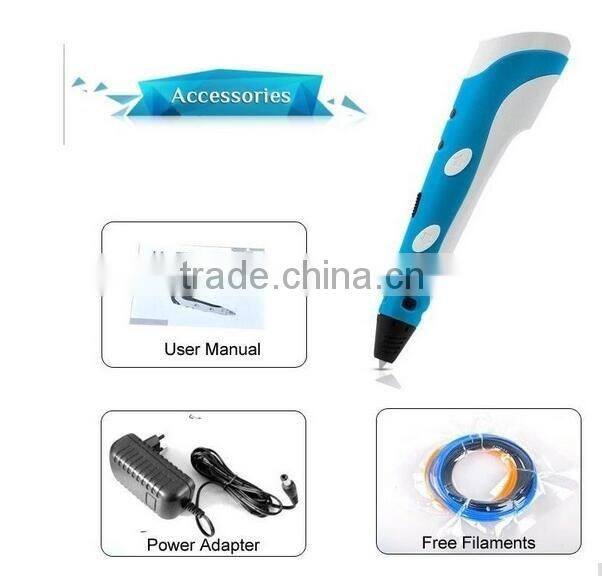 2016 Newest 3D Printer Pen 3D Drawing Pen LED 3D Printing Pen for Kids as Gift