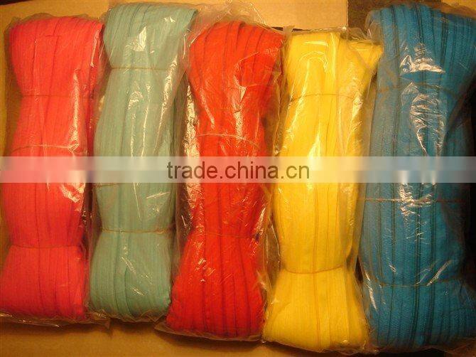 wholesale nylon zipper long chain in roll high quality
