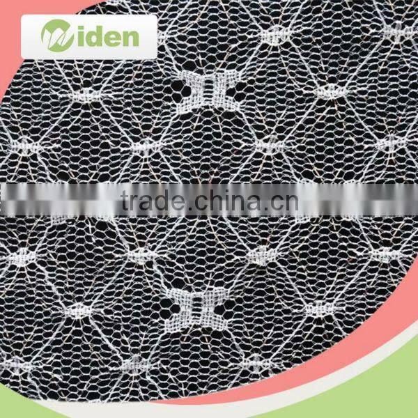Hot selling beautiful net lace spider patterns white lace fabric