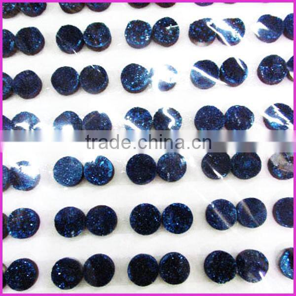 GC1178 Wholesale Red Round Druzy Cabochons