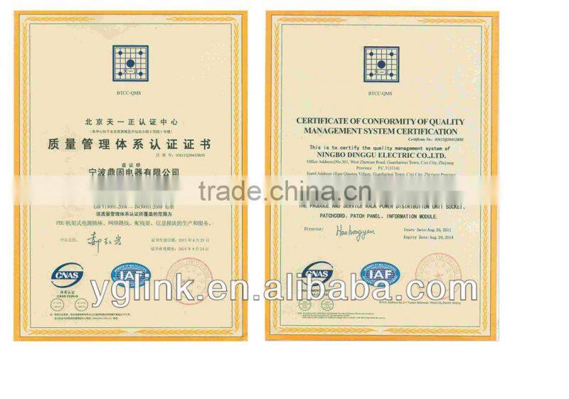 YOUGUAN 06 series 19'' IEC 320 C19 type PDU