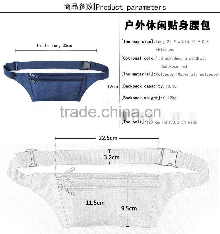 anti-theft running belt easy portable waist bag for travel