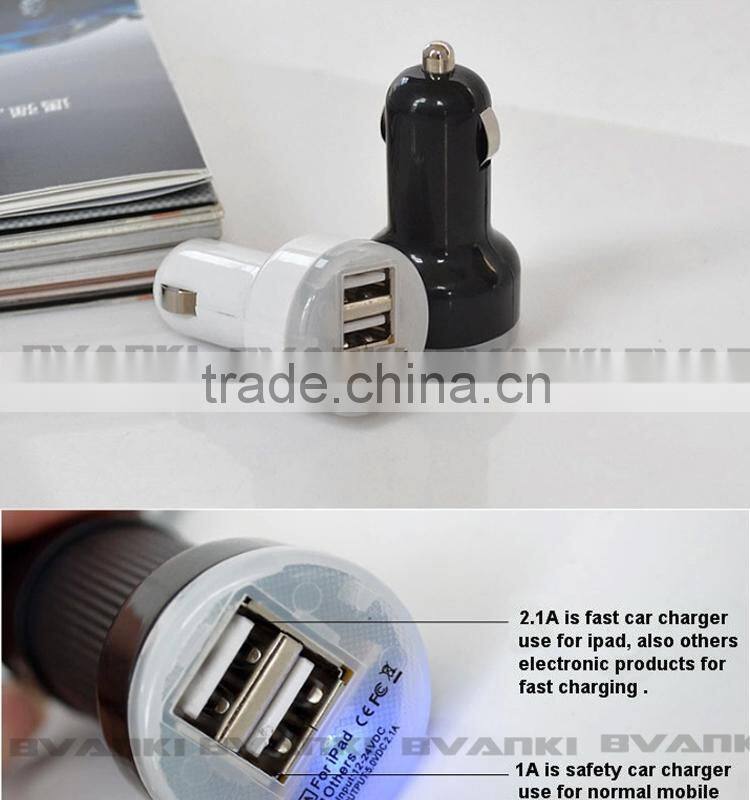 New products 2016 phone accessories 2 port car charger 2 usb car charger car charger