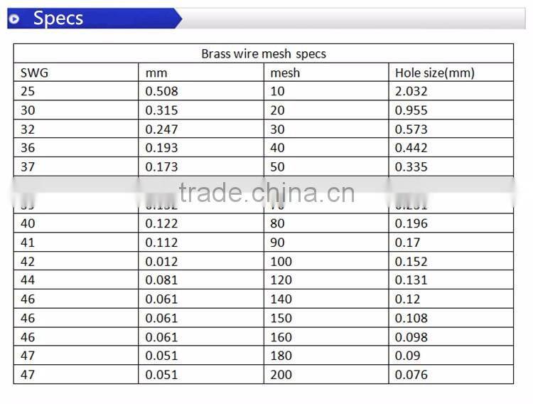 brass mesh brass woven wire mesh copper wire mesh