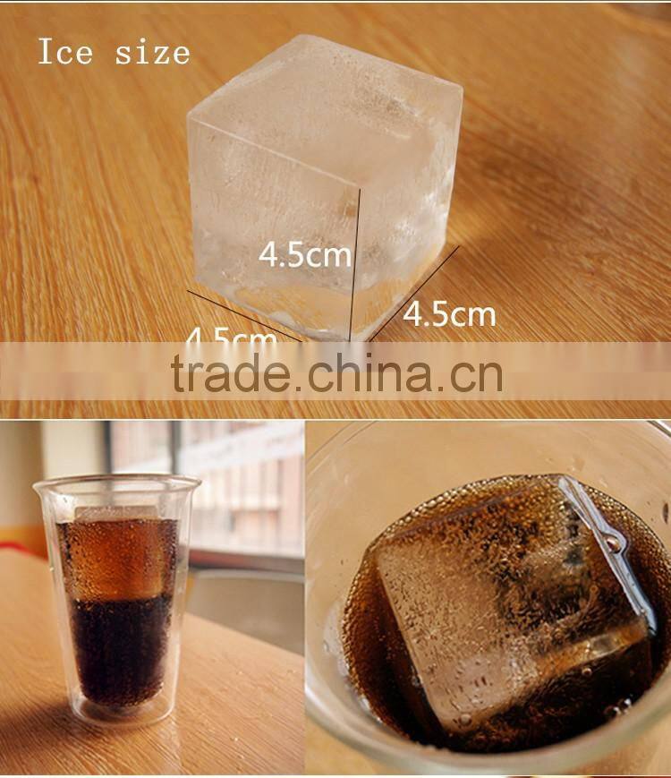 Four cavity Custom silicone ice tray/Food storage box/Cake baking mold