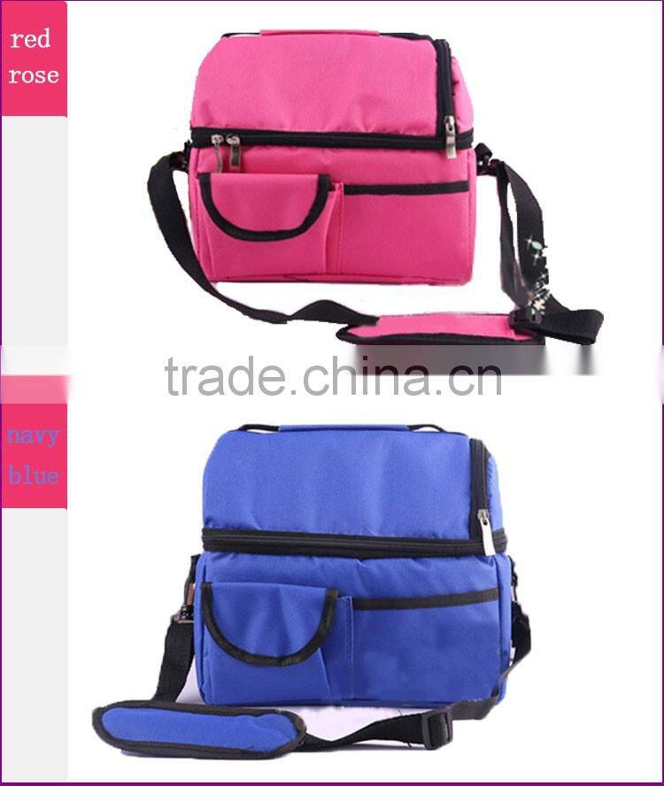 High quality sky blue cooler fitness lunch bag cooler bag warm bag