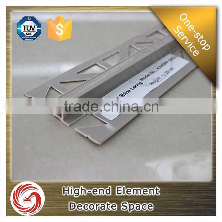 Eco-friendly material decoratitive PVC tile connection trim profile