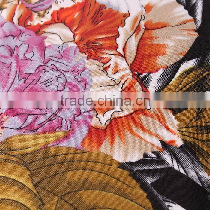 fashion 3d designs DTY polyester spandex digital printed knit fabric textiles