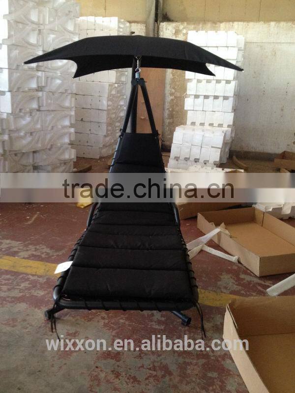 Hot Selling Waterproof Canopy KD Design Metal Stand Egg Shaped Swing Chair