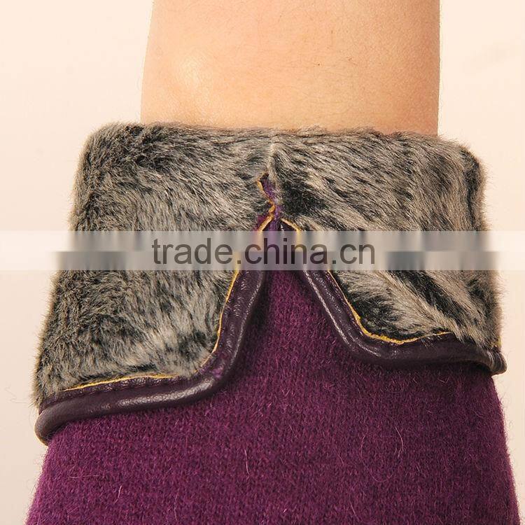 Weather Tight Stylish Girl Casual Wool Gloves In China