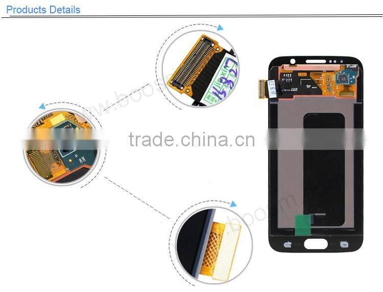 100% Tested original display for samsung s6 clone,top quality lcd for s6 clone,for galaxy s6 lcd screen replacement