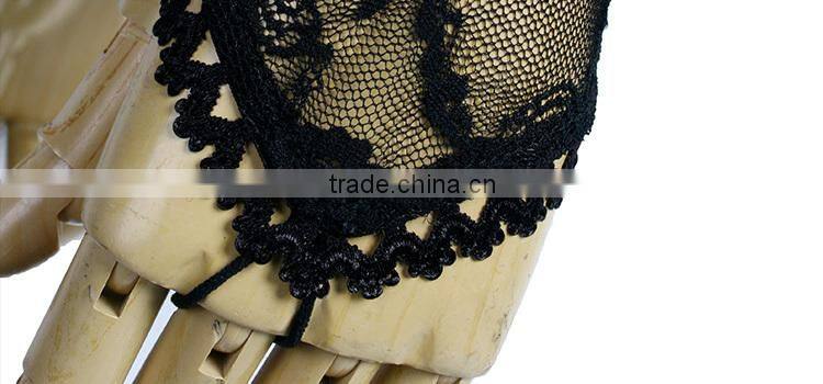 T-290 Elegant Gothic Rose Lace Long Rock T-shirt With Gloves