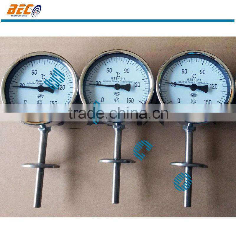 bimetallic dial thermometer with high temperature for indoor outdoor WSS-414