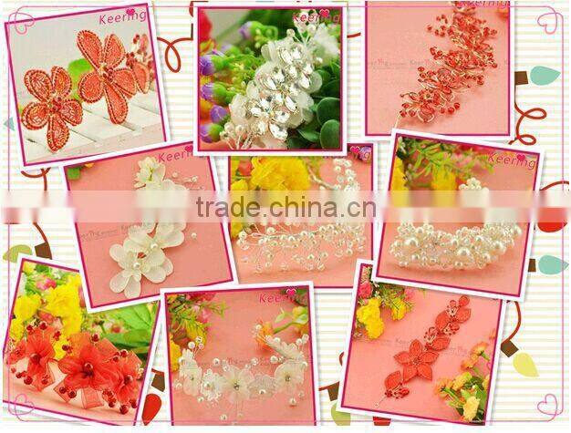 hot sale fashion beads bridal wholesale hair accessories for wedding WHD-012