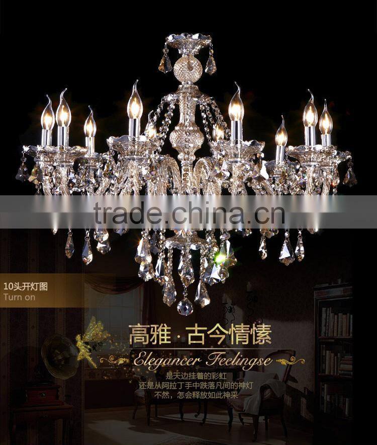 Modern Pendant Light Cognac LED Crystal Chandelier Glass Chandeliers Hanging Lamp Lighting CZ3010/10