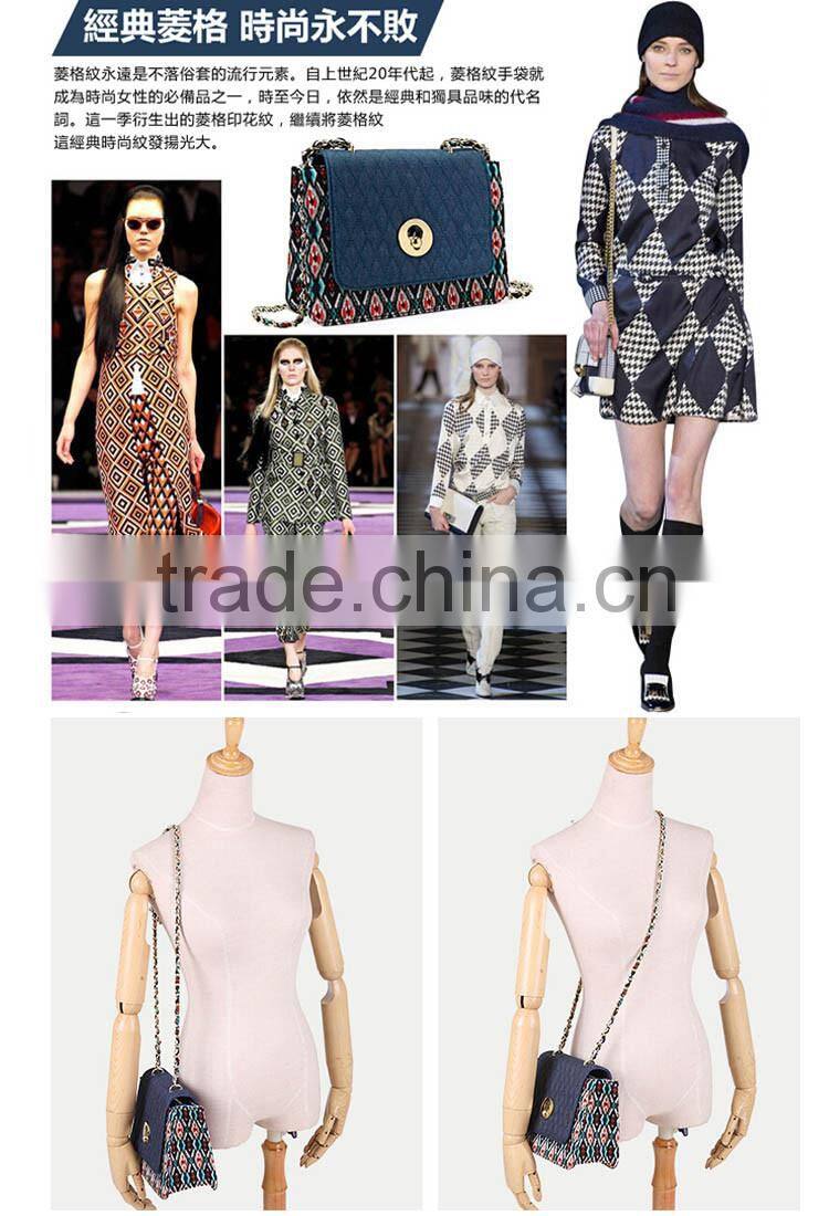 2016 fashion denim jeans women cross body bags canvas shoulder bag