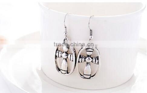 >>New SW16514 dangle jesus cross earring/