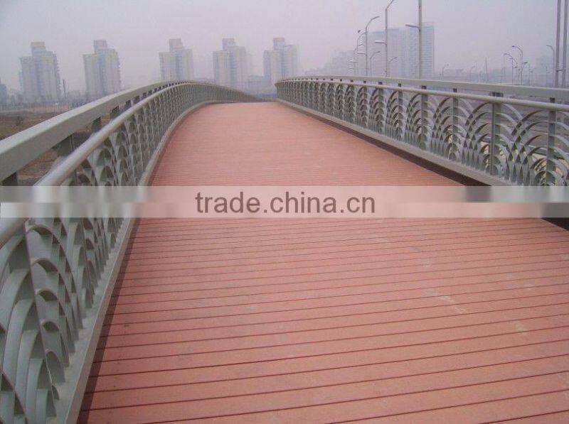 Outdoor plastic composite deck floor covering with waterproof and mositure-proof feature