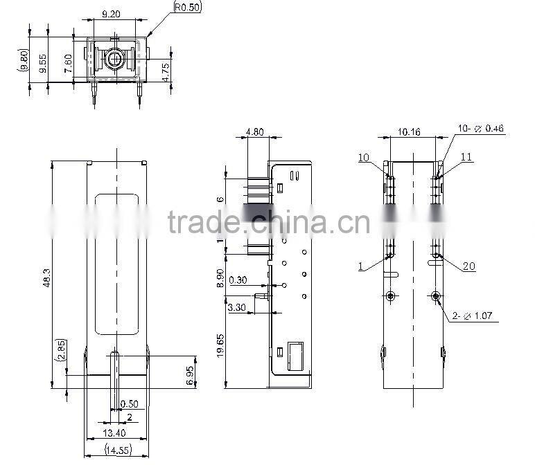 Class B+ EPON ONU SFF Transceiver Module 1310nm/1490nm SMF 20km 1.25G SFF EPON ONU Module
