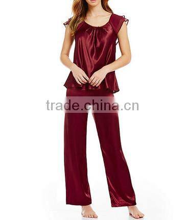 Summer Sleepy Satin Pajamas For Women Adult Sleepwear