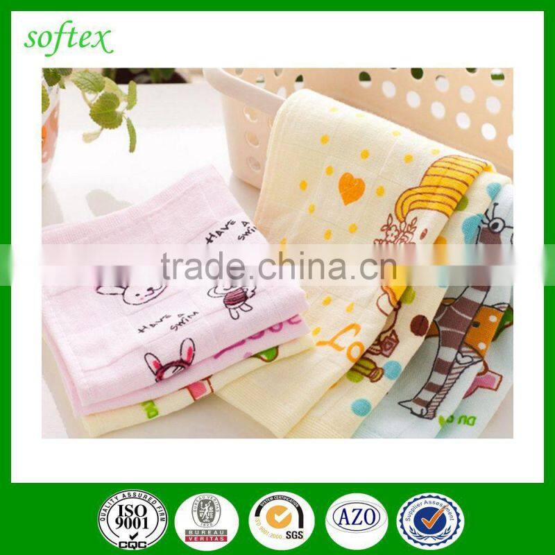 Plain cloth grid square towel,printed flour sack towels