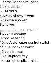 Jets corner bathroom shower