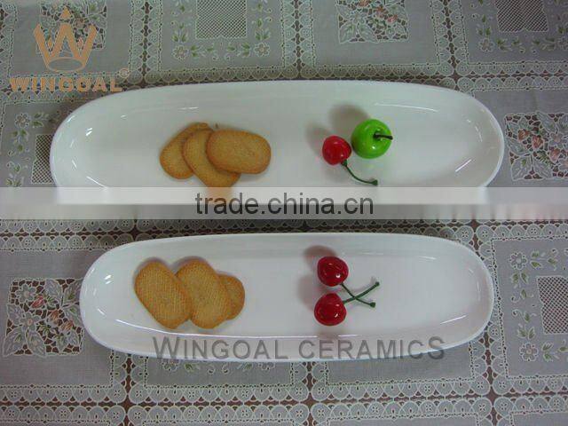 Ceramic fish dipping plate