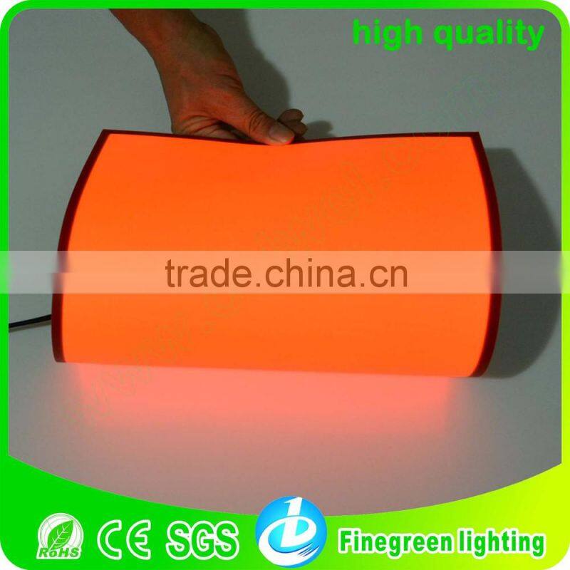 A0,A1,A2,A3,A4 standard sizes of el backlight,surper thin el backlight,pure red color of el backlight,warranty el backlight