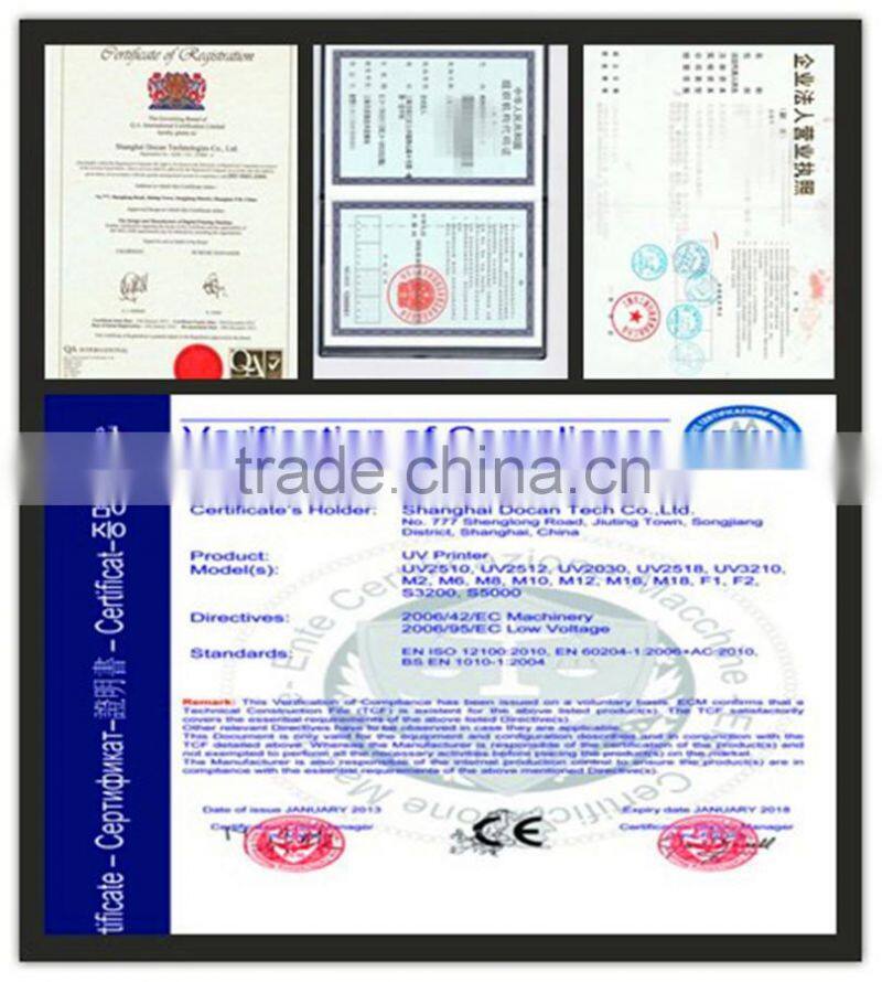 Docan foam board printing machine flatbed uv printer printing machine uv2510