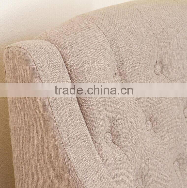 New design comfortable fabric sofa chair with ottoman