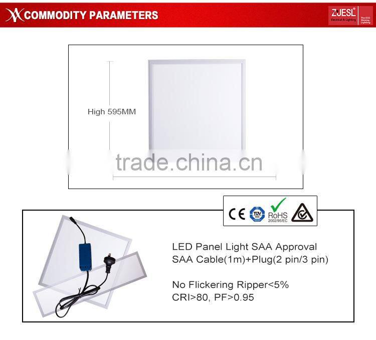 4490-4655lm 600*600*9mm 45w led panel light