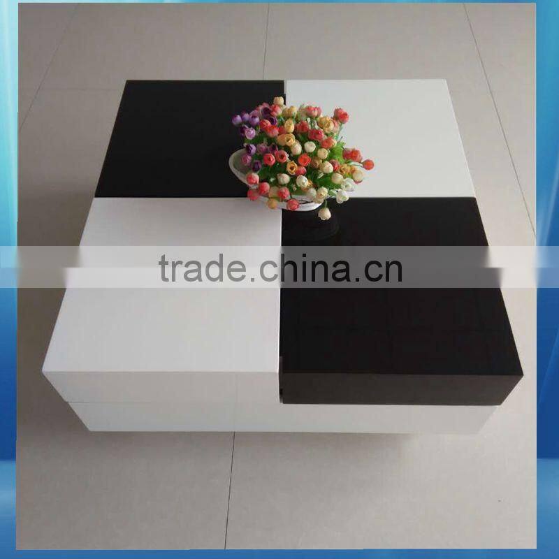 warm and useful home turning round coffee table