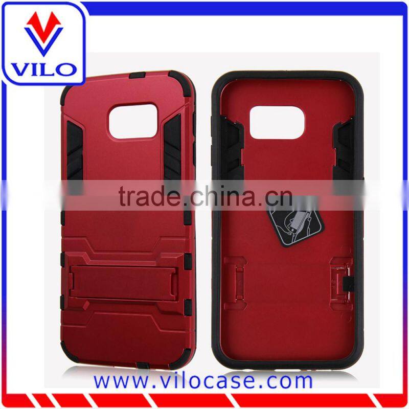 Cheapest 2 in 1 Kickstand slim armor hybrid case for Samsung Galaxy S6