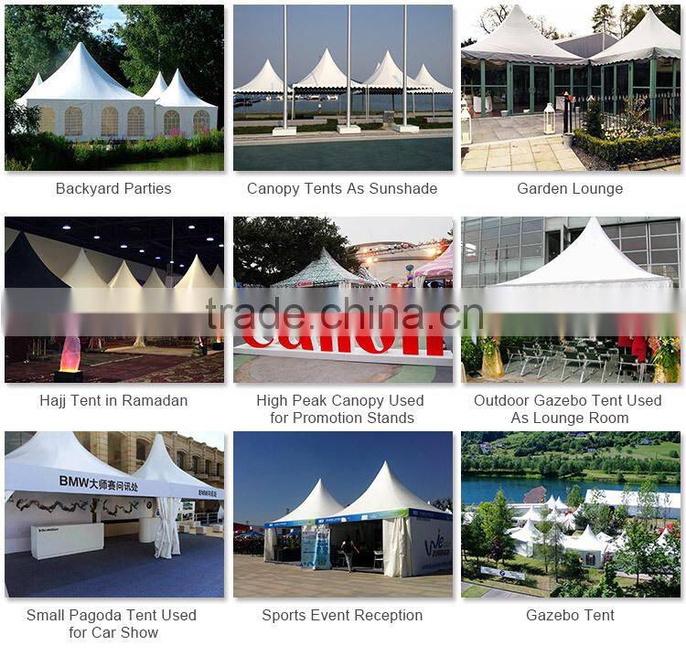 High peak polygonal gazebo tents for weddings