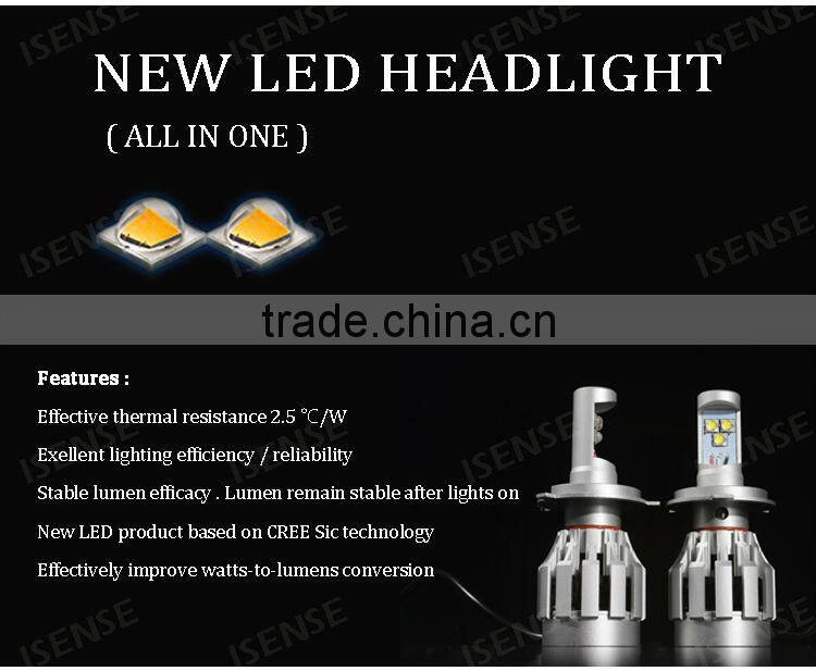 2014 June Newest 24W led motorcycle headlight H4 H7 H9 H11 H13 9005 9006 crees led headlight