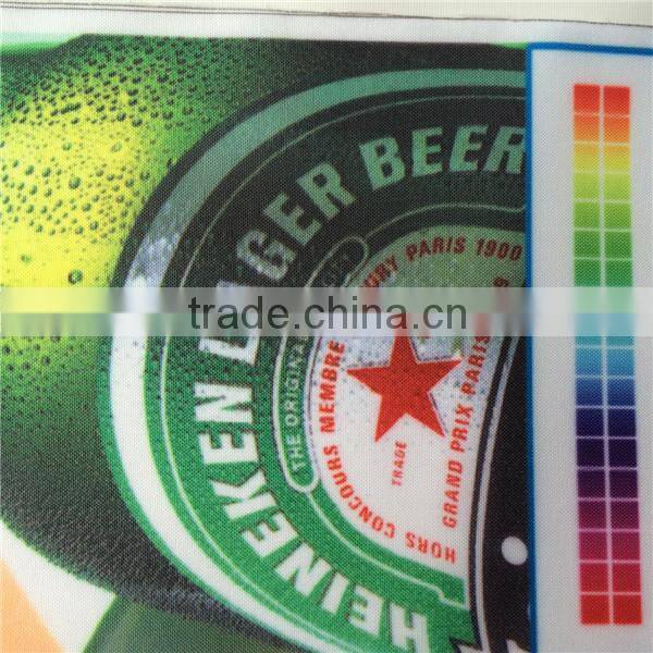 waterproof good stretch scroll fabric for flag