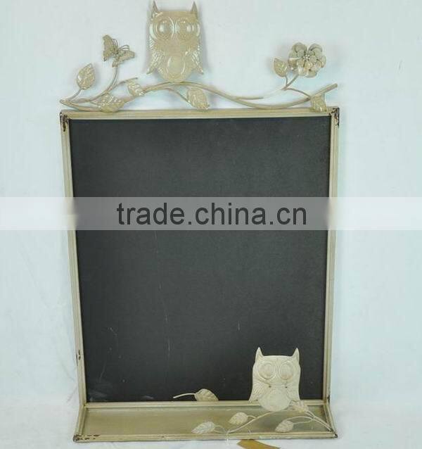 Antique decorative metal shelf for wall blackboard