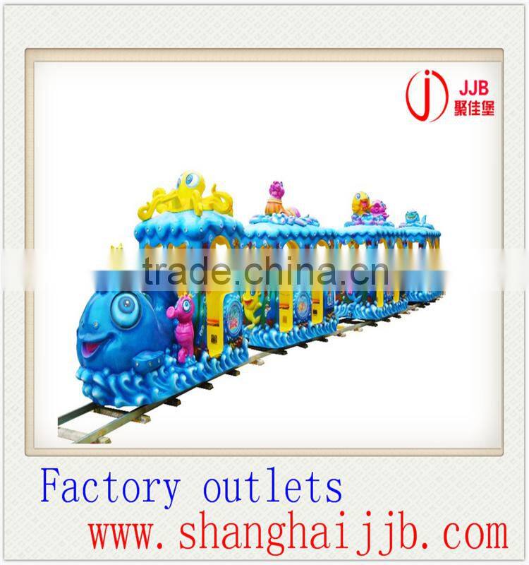 outdoor Amusement theme park children electric train