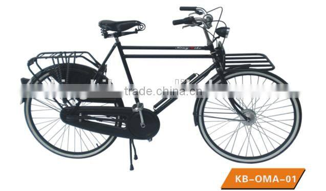 Single speed coaster brake lady city bike dutch city bicycle with leather saddle