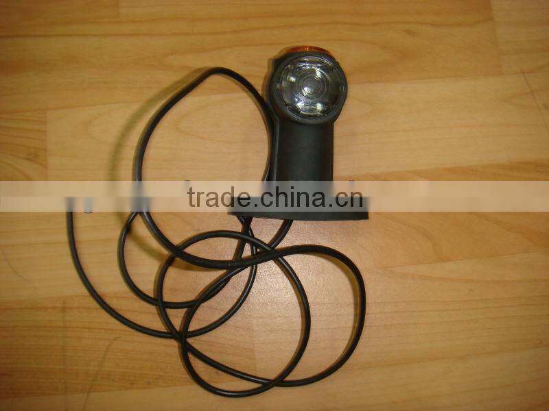 Trailer parts, trailer lighting, trailer SIDE LAMP LED RED WHITE 24V