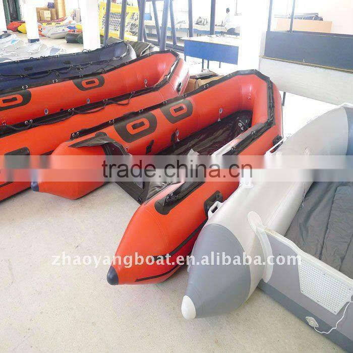 (CE)optional floor size PVC material folding boat