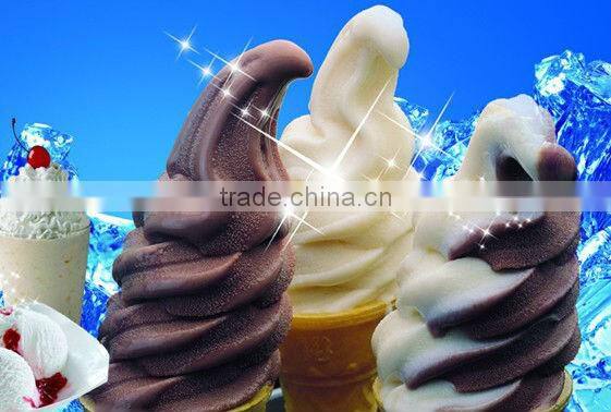 22KG stainles steel outdoor rainbow soft ice cream machine