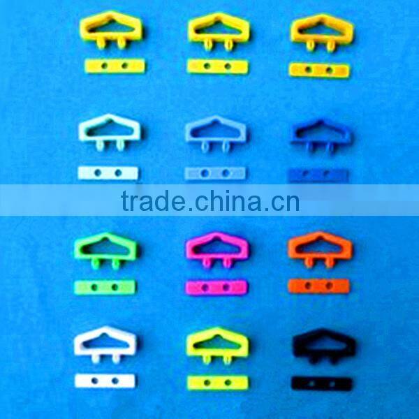 colorful plastic euro hook, customized logo